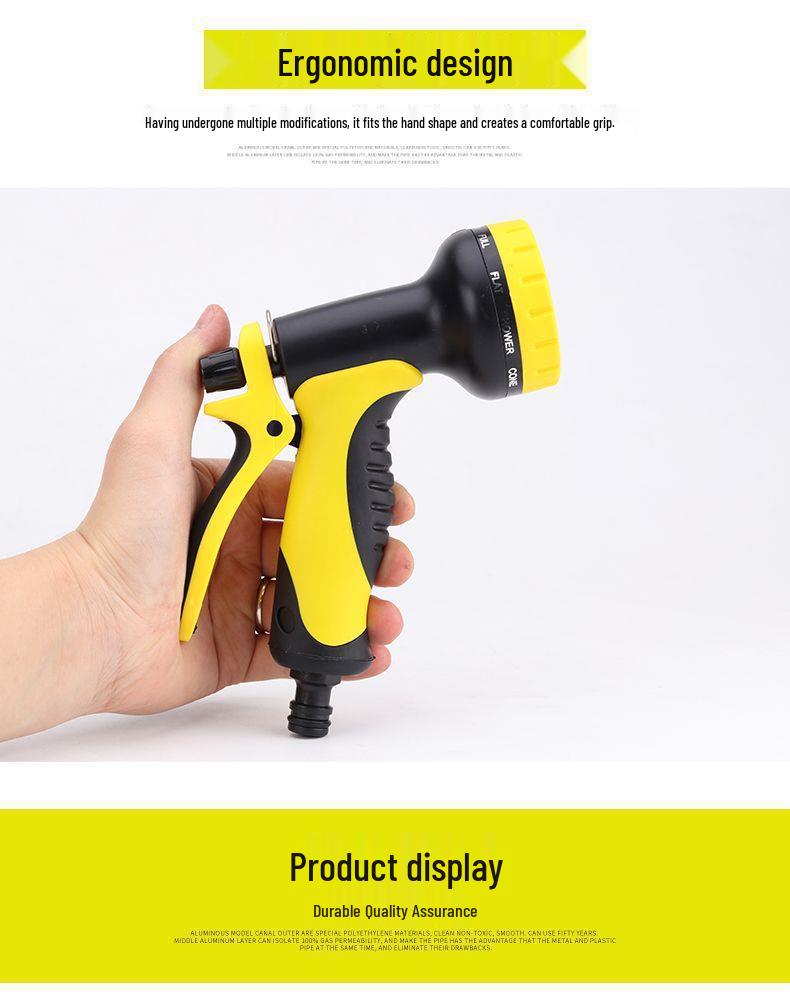 Multifunctional Garden Watering & Car Wash Hose with Storage Cart