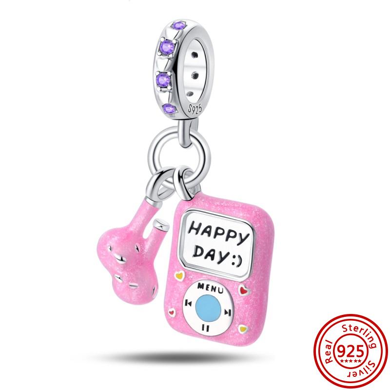 The Latest 925 Sterling copper Butterfly Flower Series Original Charm Fashion Bead Pendant Is Suitable For Girls To Make Gifts