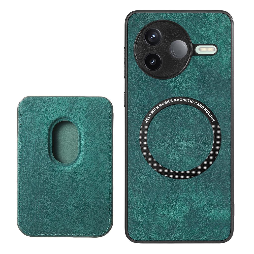 For Xiaomi Poco F7 Pro 5G/Xiaomi Redmi K80 5G Case Magnetic Case Leather Back Cover with Detachable Card Holder