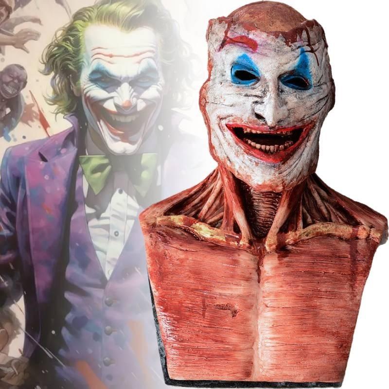Scary Halloween Joker Jack Skellington Double Layer Latex Mask For Terrifying Costumes