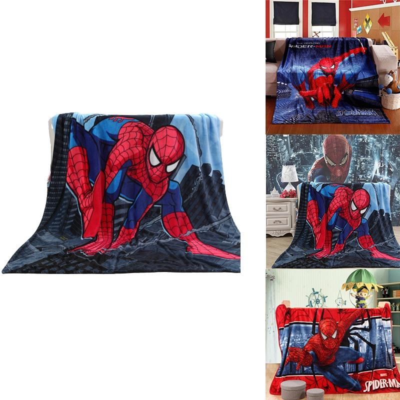 Spiderman Soft Flannel Fleece Throw Blanket For Kids Room Decor