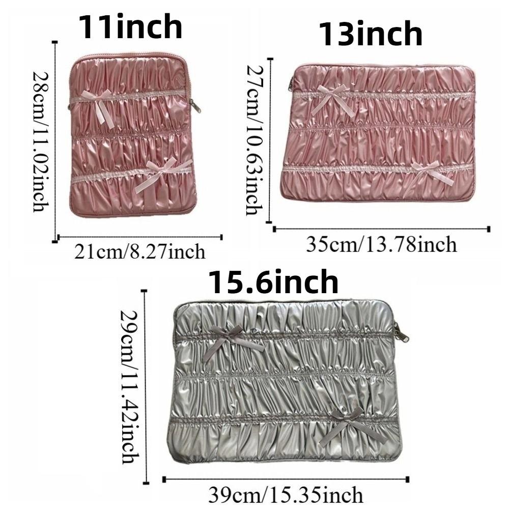 Waterproof Portable Laptop Bags Bow Notebook Sleeve Simple Laptop Case Women's Bag