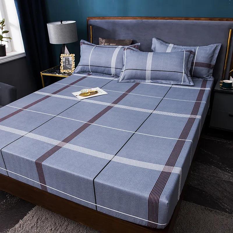 Jednoczęściowy, antypoślizgowy, odporny na zużycie, bawełniany pokrowiec na materac ochraniacz na materac do sypialni 2,0 m
