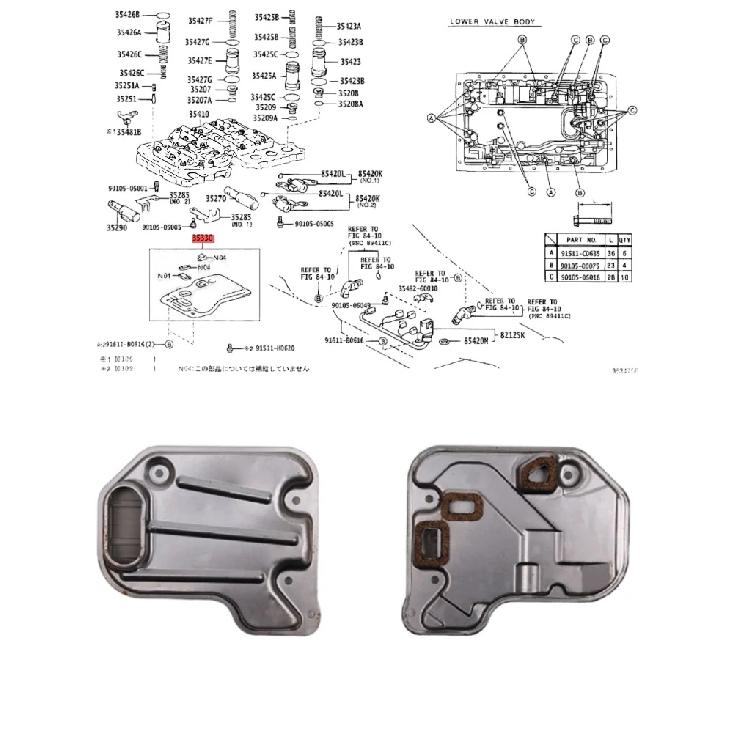 A650E A650 Auto Transmission Oil Filter For 5SPPED LEXUS ES300 Car Accessories XURAN 35330-30070 35330-30030 35330-30050