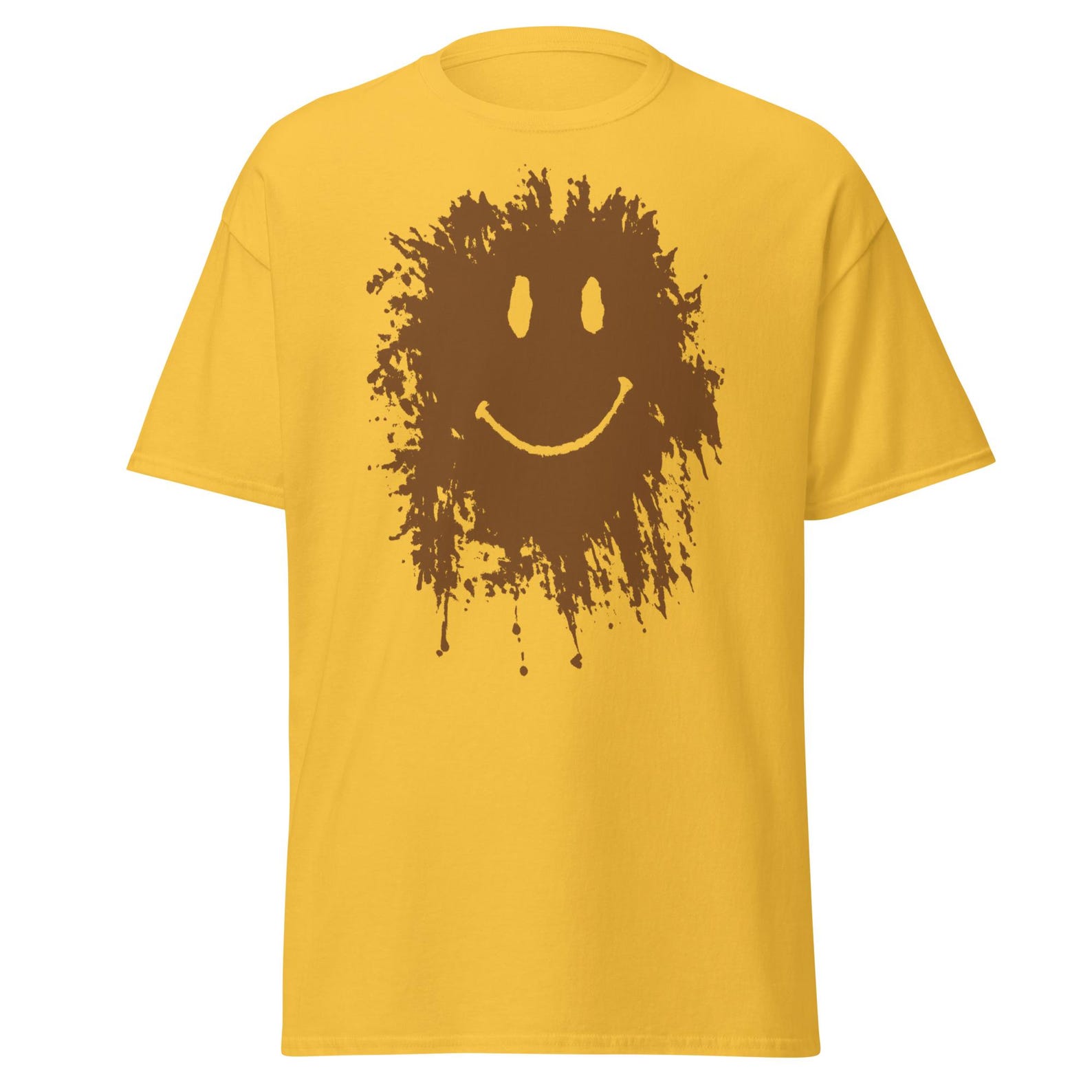 Mud Smiley Face Shirt, Funny Movie Parody Costume T-shirt, Unisex S