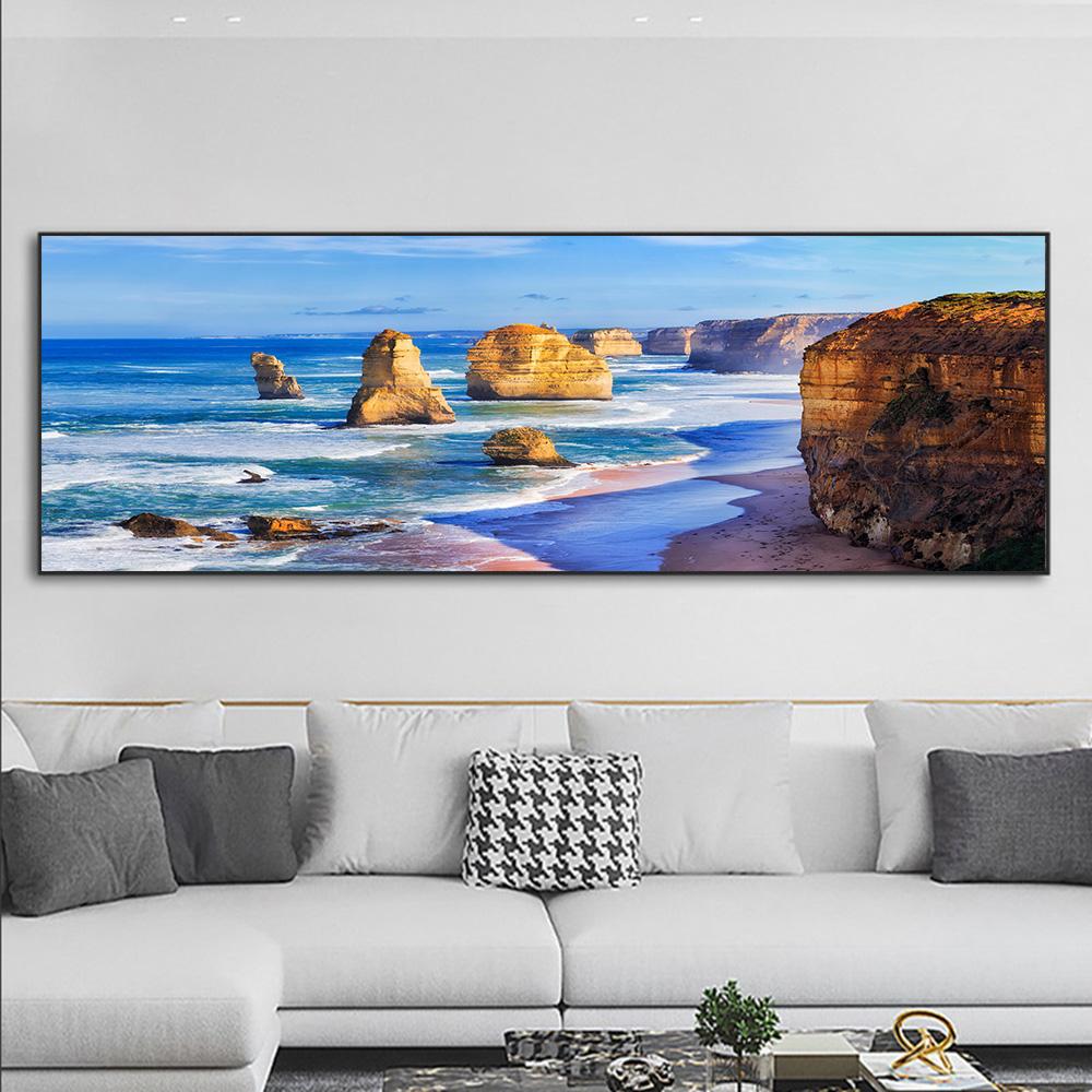 Landscape The Twelve Apostles Great Ocean Road Canvas Painting Beach Sea Posters and Prints Wall Pictures Home Decor No Frame