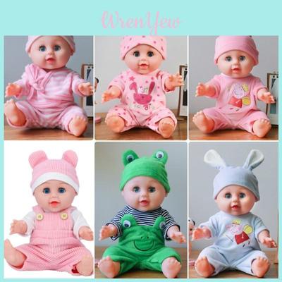 Q Dolls 30cm Reborn Baby Doll Blinking Girl Toy With Realistic Features