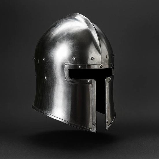 Handmade Italian Medieval Barbuta Helmet Perfect for Renaissance Fair, Cosplay, LARP, Halloween Costume Authentic Steel Armor Replica