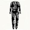 Ladies Crew Neck Long Sleeve Blouse And Elastic Waist Long Pants Two Piece Casual Outfit
