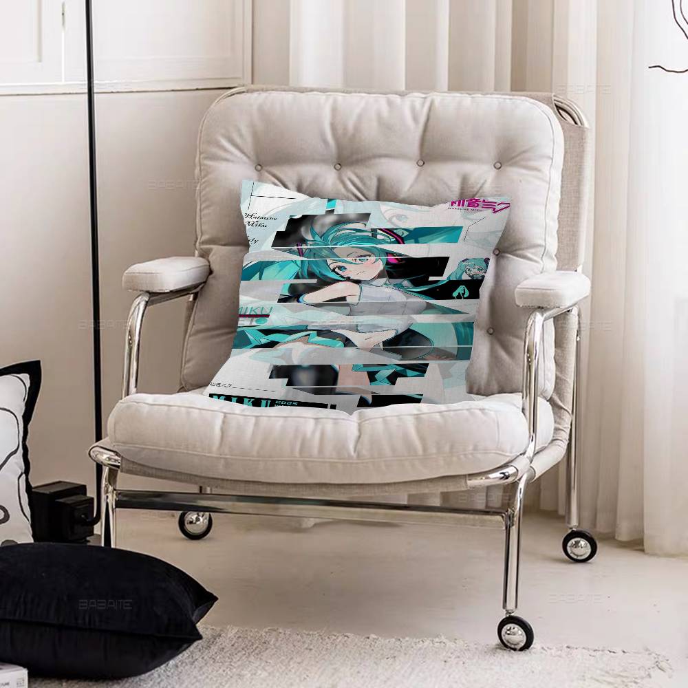 H-Hatsunes M-Miku Pillow Gift Home Office Decoration Bedroom Sofa Car Cushion Cover case 45x45