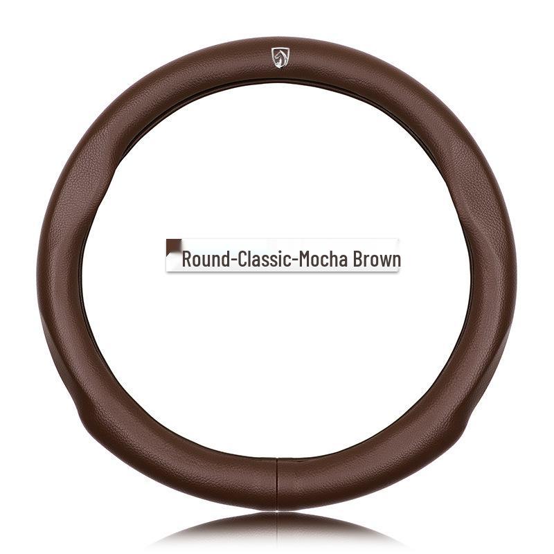 Genuine Leather Steering Wheel Cover for Baojun 730, 510, 530, 310W, 360, 560, 630