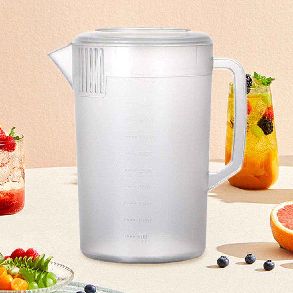 Cold Water Jug Liquid Measure Cup Portable Measuring Pitcher for Flour Juice Tea Shop Hot and Cold Water Baking Accessories