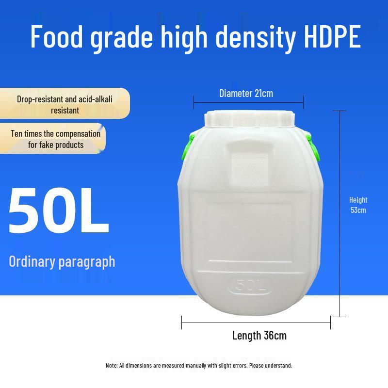 Multifunctional Square Food Grade Plastic Bucket: Composting, Water Storage, Fermentation, Oil Drum, Honey Seal, Chemical Use.