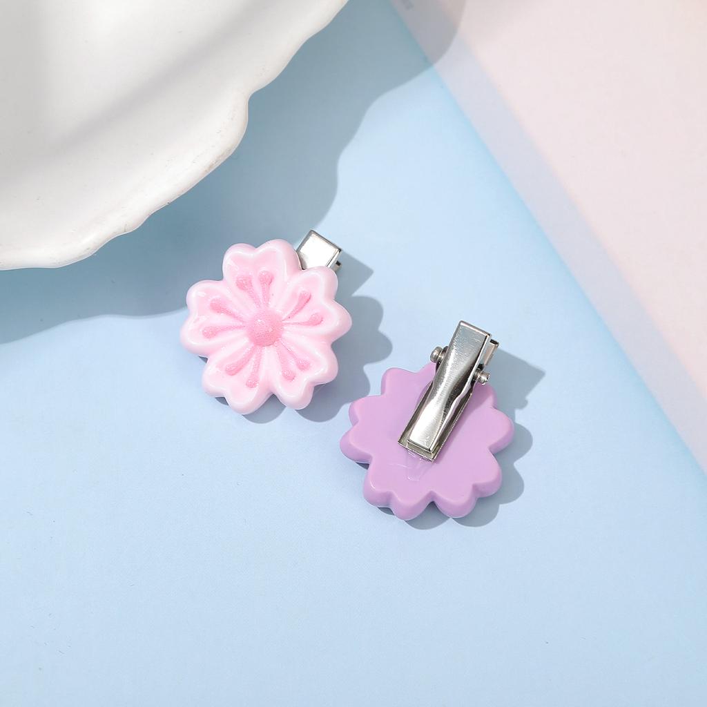 5PCS/set Hair Clip Flower Bohemia Headwear Women Girls Sweet Hairpin Braided Styling Side Clip Ponytail Hairpin Accessories
