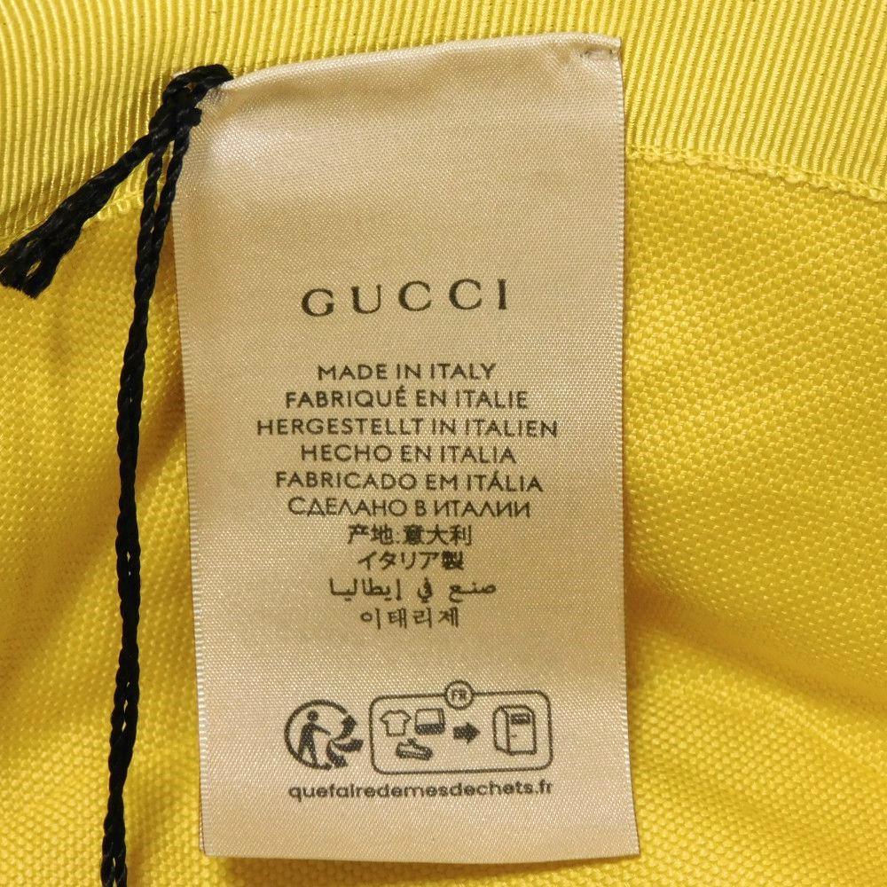 Used GG Canvas Bucket Hat 9539 748476 4HG62 8772 7919 Current GG Marmont Pastel Yellow Medium 22.8" Unused Double G