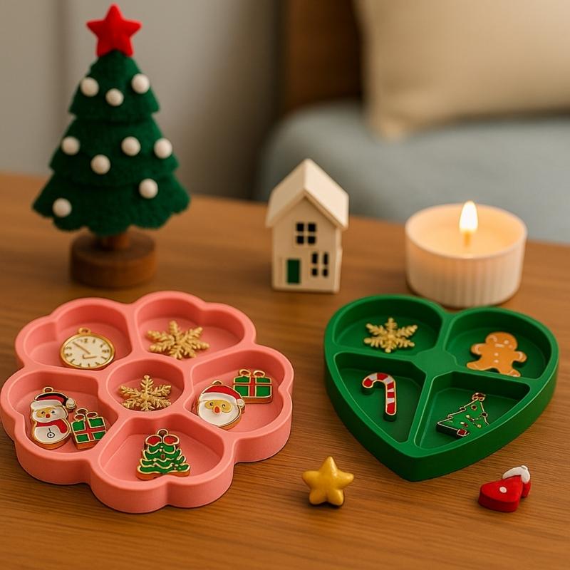 Multi Shape Silicon Craft Molds Owl Heart Flower Design For DIY Storage Container And Decoration