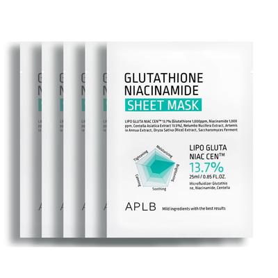 Zestaw masek w płachcie z glutationem i niacynamidem