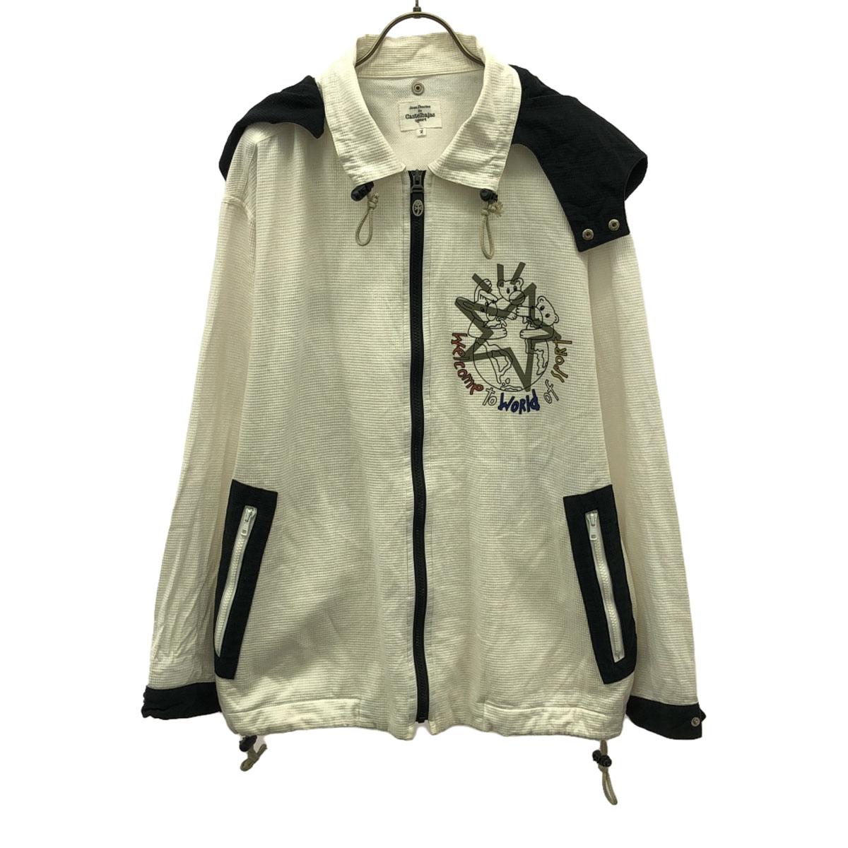 

Castelbajac sport Толстовка с принтом, куртка на молнии 2 Белая система джемпер Мужская Б/У