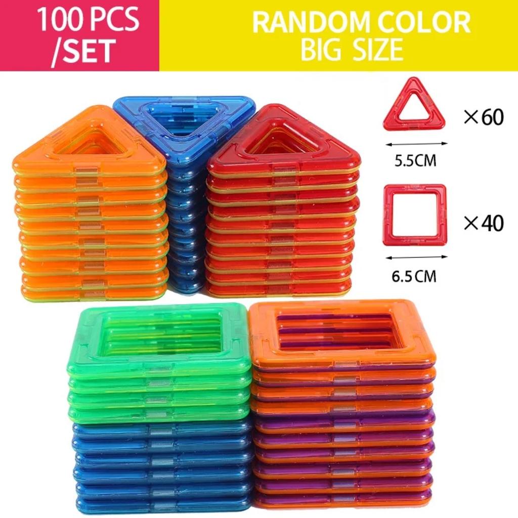 Magnetic Blocks STEM Toy 3D Construction Puzzle For Kids Age 3+
