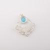 Rare Blue Cat's Eye Gemstone 925 Sterling Silver Jewelry Handmade Pendant 1.43" CP-38-46