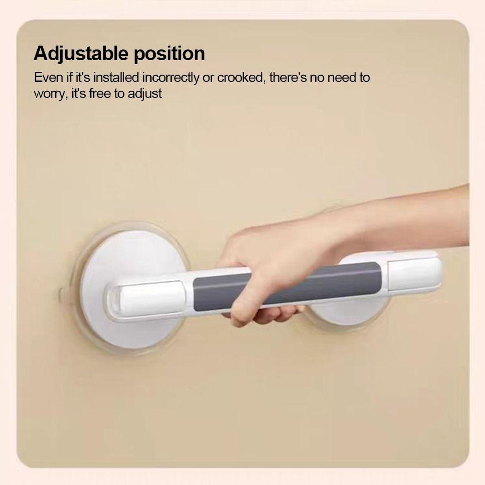 Useful Plastic Suction Cup Handles No Drilling Required Bath Safety Bath Safety Grab Bars Anti-Slip Support Handles Elderly Care