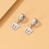 Alloy Creative Cute Earrings With Butterfly Mushroom Smiley Face Shapes Geometric
