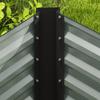 Raised Garden Bed, Set of 2. Planter Box. Extra Deep. Metal. 120 X 60 X 60 Cm. Dark Gray