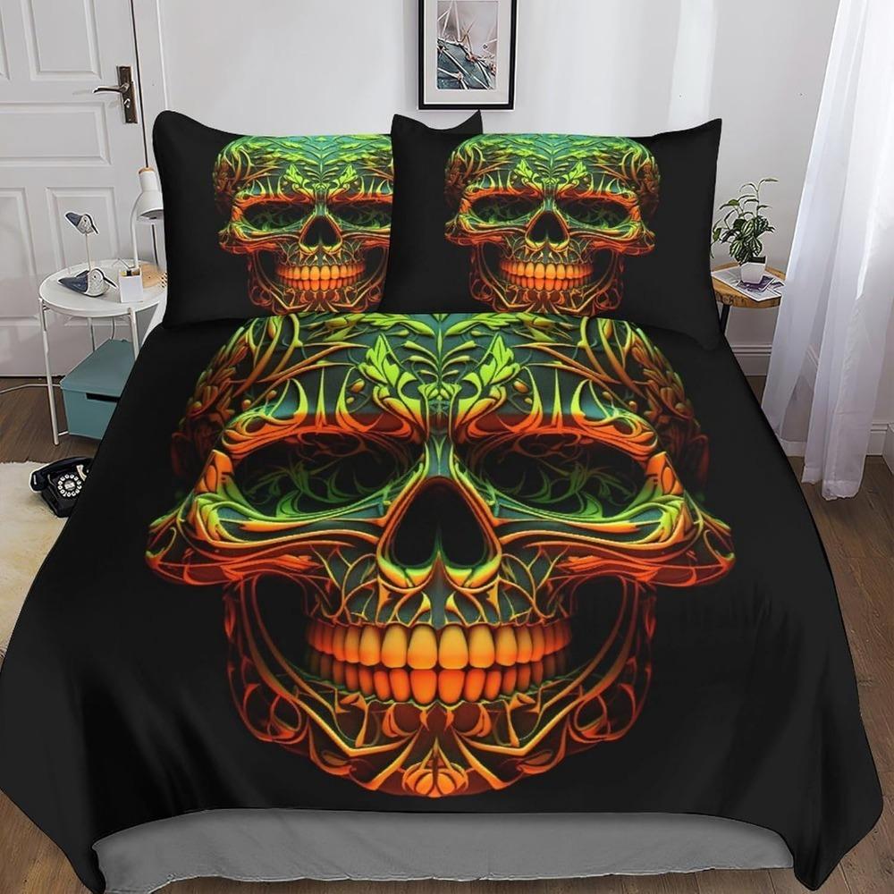 

Skullduvet cover bed sheets down duvet covers, Microfibre children s adult duvet covers edroom Decor Soft Cosy Duvet Cover 90x200cm