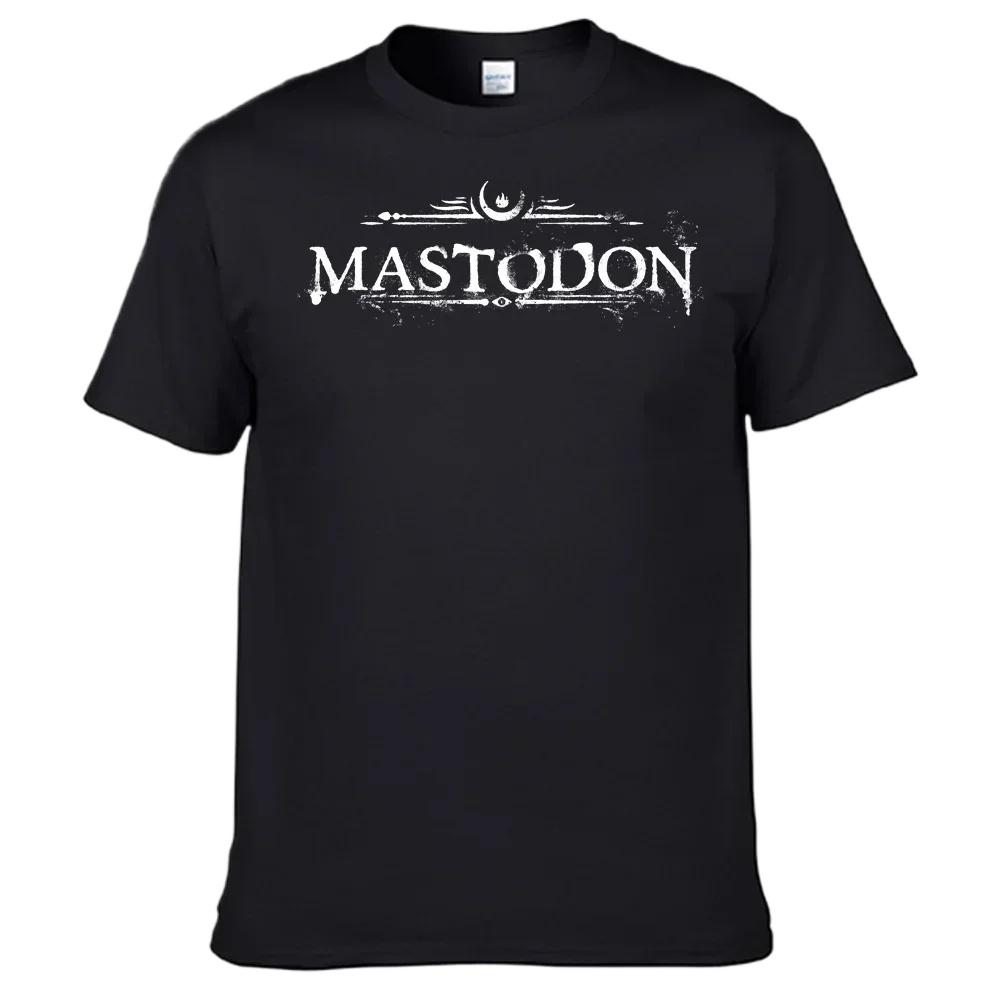 Mastodons Band T Shirt 100% Cotton Shirt - Men s Summer Cotton Graphic Tee S разноцветный