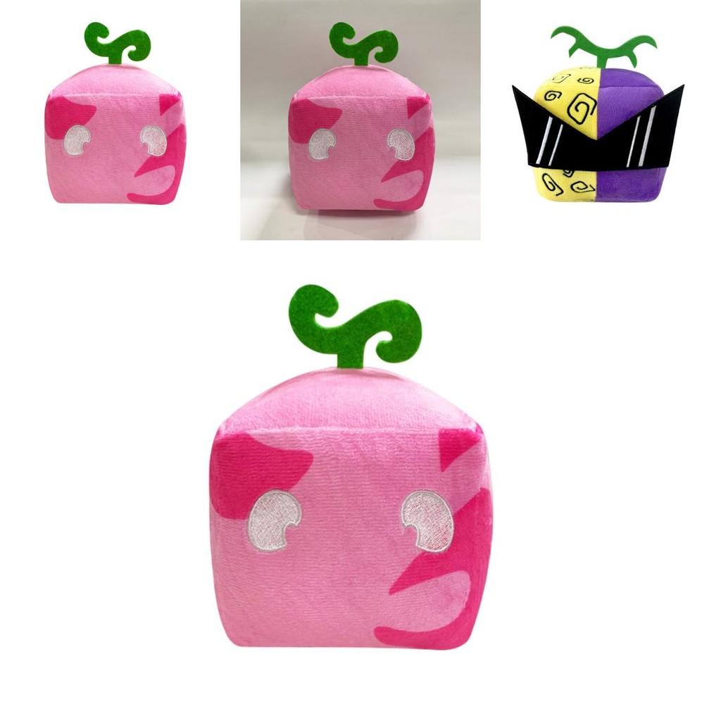 Blox Fruits Plüschtier in lila Leopardenbox Weiche und flauschige Tierfigur