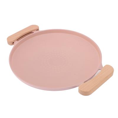 Korean BBQ Grill Pan Anti Stick Versatile Aluminum Stovetop Grill Plate with Handles for Indoor Outdoor Grilling