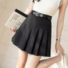 Anti-light pleated skirt short skirt women's summer college style small high waist skirt