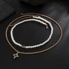 European and American Jewelry, Men's Pearl Extra-secret Chain Necklace Set, Trendy Hip-hop Style High-end Necklace Accessories