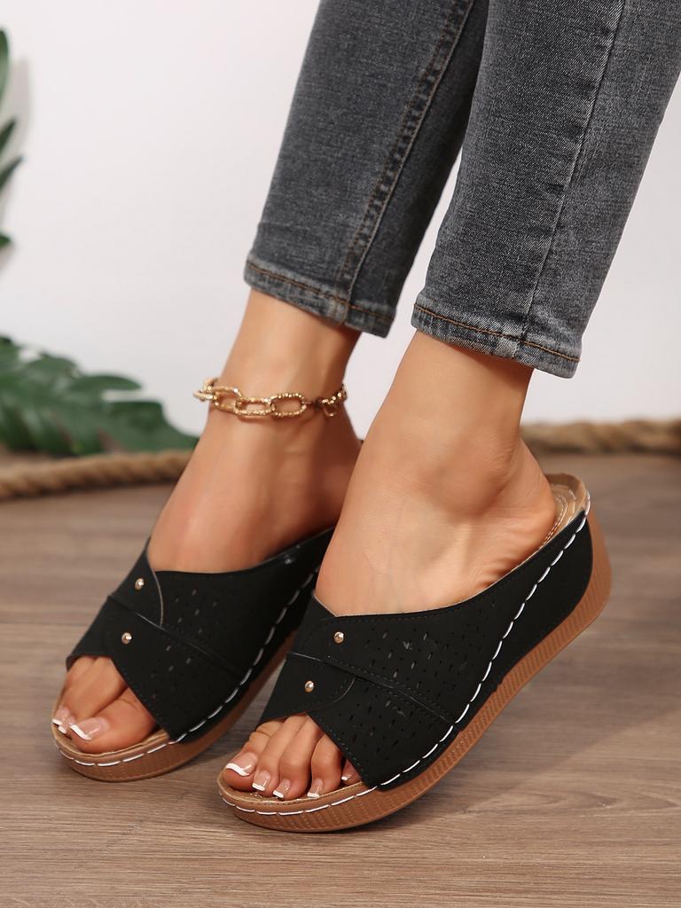 Fashion Shoes for Women Summer Fashion Platform Wedges Comfortable Plus Size 36-43 Wedges Non-slip Sandalias De Mujer Women Sandals