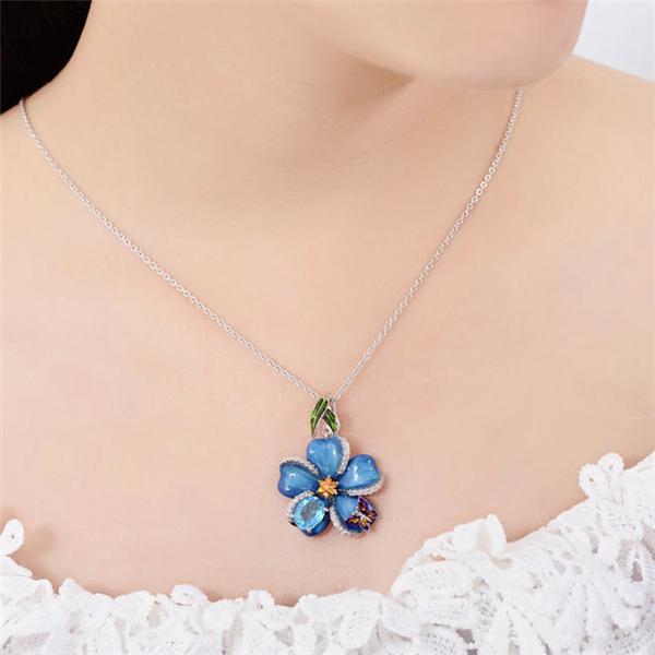 Buy Exquisite Gem Art Silver Color 