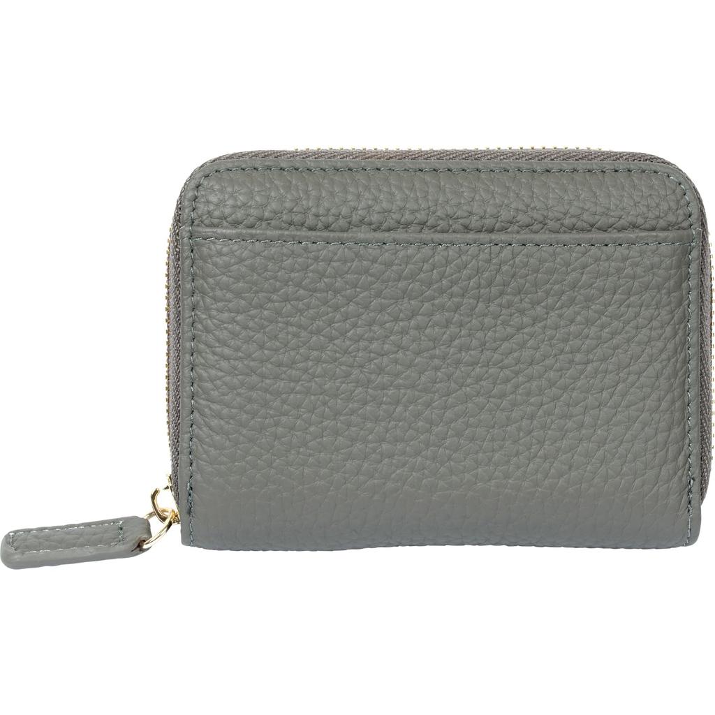 [Epic Green] Accordion Card Case, Mini Wallet, Skimming Prevention, Holds Bills Folded, RFID, Large Capacity, Box-Shaped Coin Purse, Cowhide Leather,