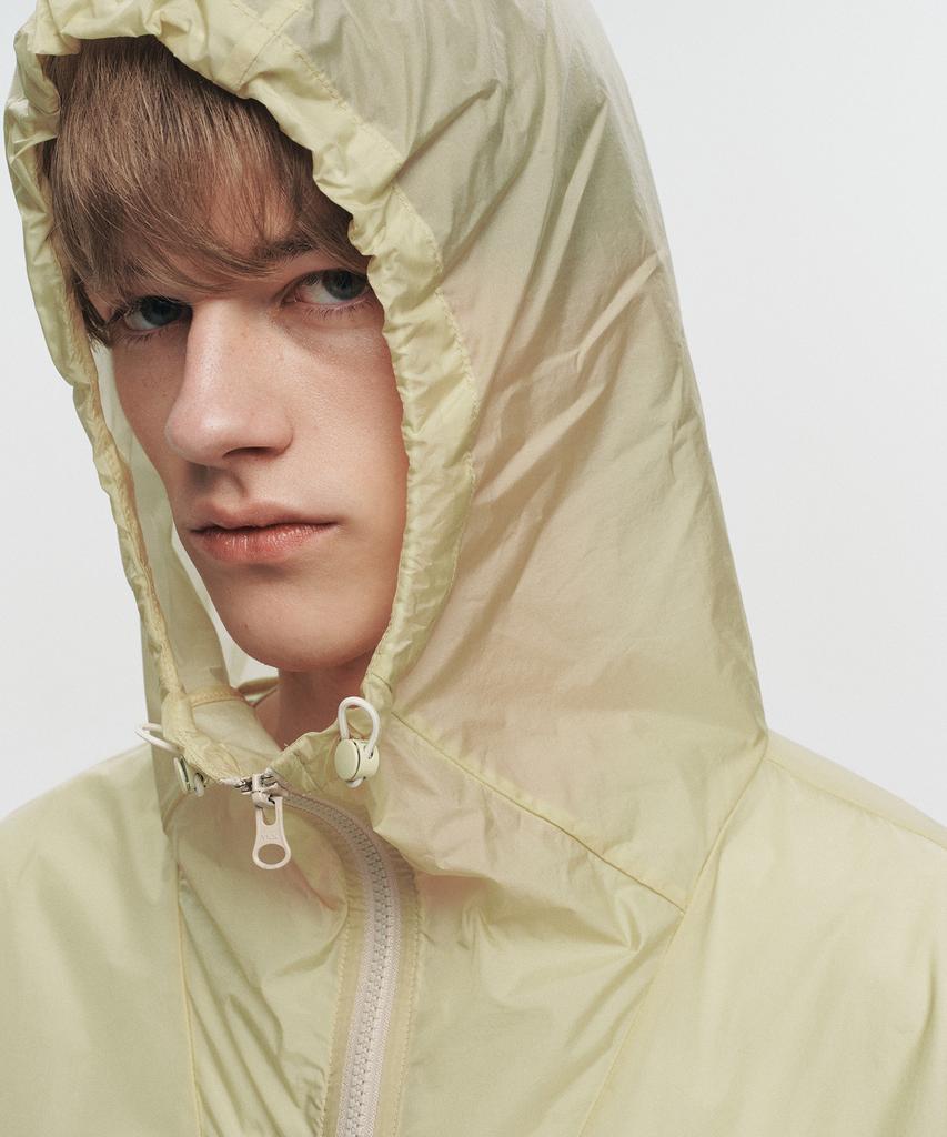 Heute Kade Sheer Hooded Jacket (Yellow)