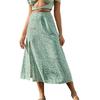 Floral Slit Bag Hip Mid-Waist Dress Floral Slit Loose Package Hip Mid-Rise Maxi Dress