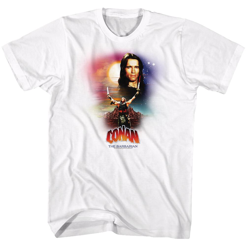 Conan The Barbarian Classic Movie Conan Raising Swords Men T-Shirt L