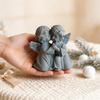Epoxy Resin Flower Wreath Angel Girl Silicone Mold Creative DIY Angel Aromatherapy Candle Mold Home Decoration