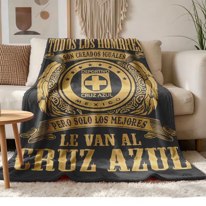 Cruz Azul Soft and comfortable flannel Suitable for sofas living rooms outdoor camping travel and also makes a great anniversary gif