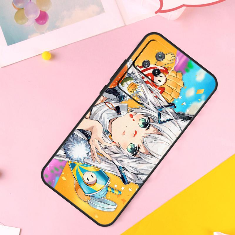 Shirakami Fubuki Hololive Case For POCO M6 X6 Pro X3 X4 X5 M5s F3 F5 Xiaomi 14 Ultra 12 13 Lite 11T 12T 13T Pro Funda
