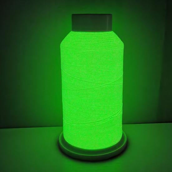 1 role 150D/2 Svítící příze Poutavá Super Jasná Plná barva DIY Denní použití Světelná Vyšívací Šicí nit na tašku