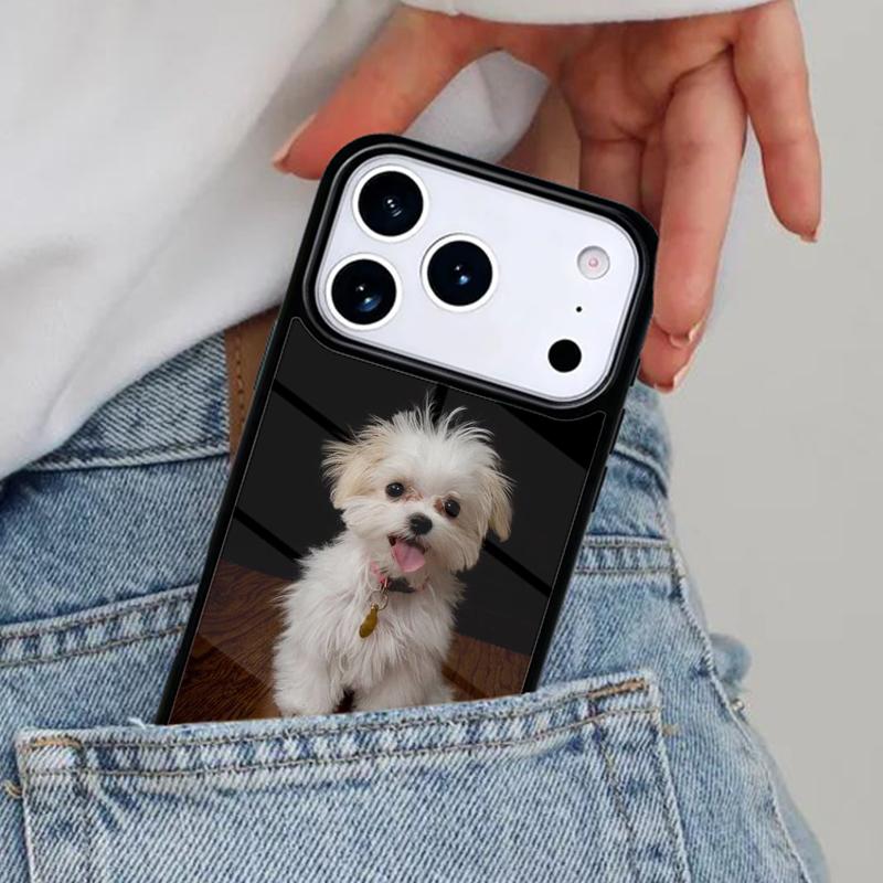 Maltese Dog Puppy Cute Phone Case for iPhone 17ProMax 12 13 14 15 16e 17 Pro Max Plus Air Cover