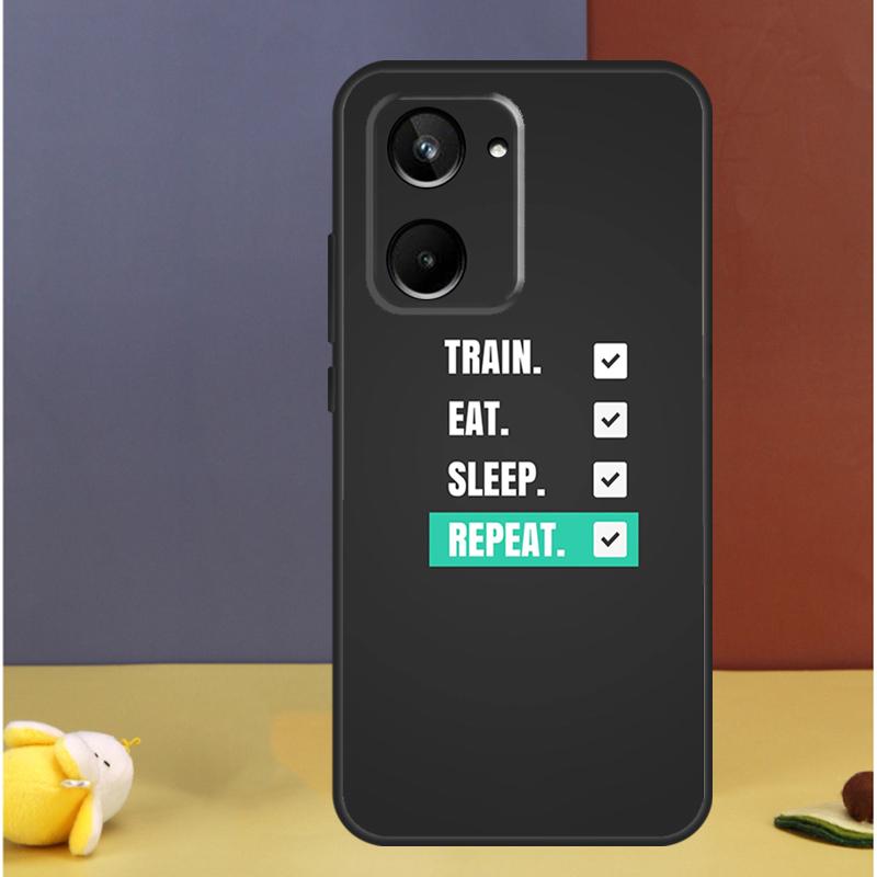 Gym Fitness Bodybuilding For Realme GT7 Pro GT6 C61 C67 C63 C71 C55 C51 C65 C53 C75 10 11 12 13 14 15 Pro Plus Case
