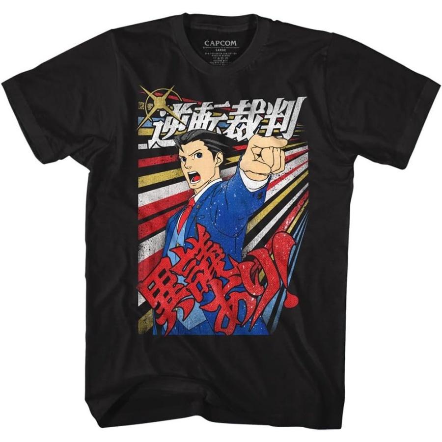 A&E Designs Ace Attorney T-Shirt Phoenix Wright Igiari Black Tee S