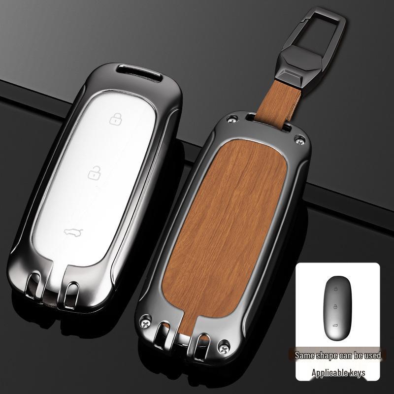 L9/L8/L7MAX Schlüsselhülle: Premium Metallschale, Ein-Schnallen-Schutz für Herren-Autoschlüssel