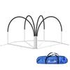 Hundagilityset Hundträningsaccessoarer Agilityset, 4 delar, 89 x 69 x 99 cm, Vit + Svart