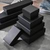 In-Stock Black Kraft Paper Jewelry Gift Box for Bracelets, Necklaces, Pendants, Rings, Earrings