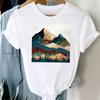 Cotton Tee Gold Star T-shirt Summer Color Fashion Gold Five-pointed Star Cool New Style Foreign Style Short Jacket Female Ins Oversized